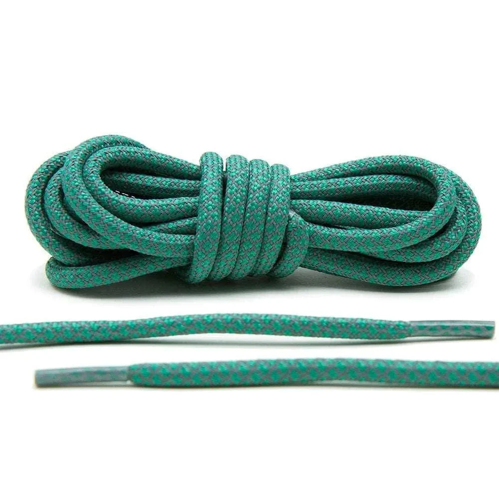 Turquoise 3M Reflective Rope Laces