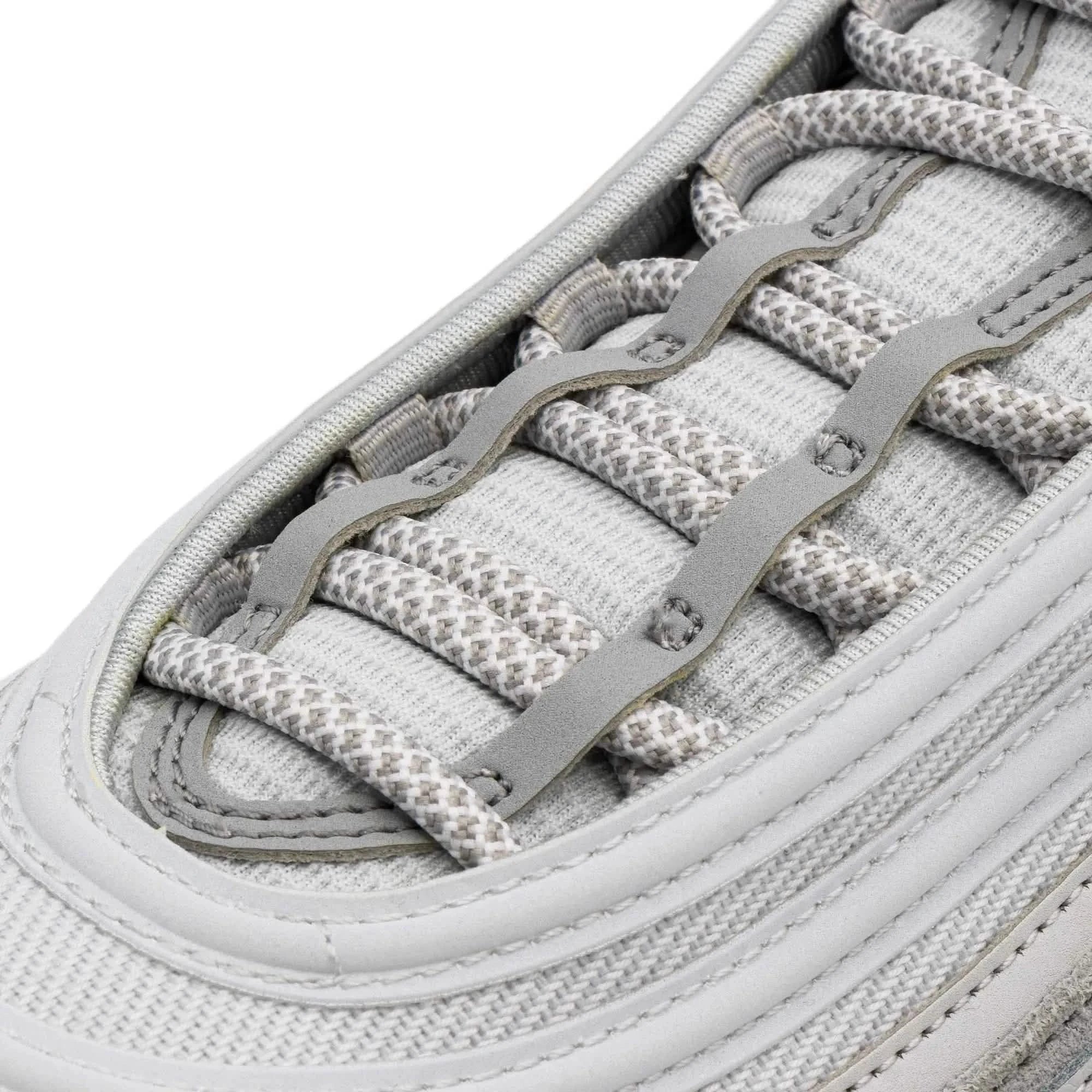 Grey/White Rope Laces