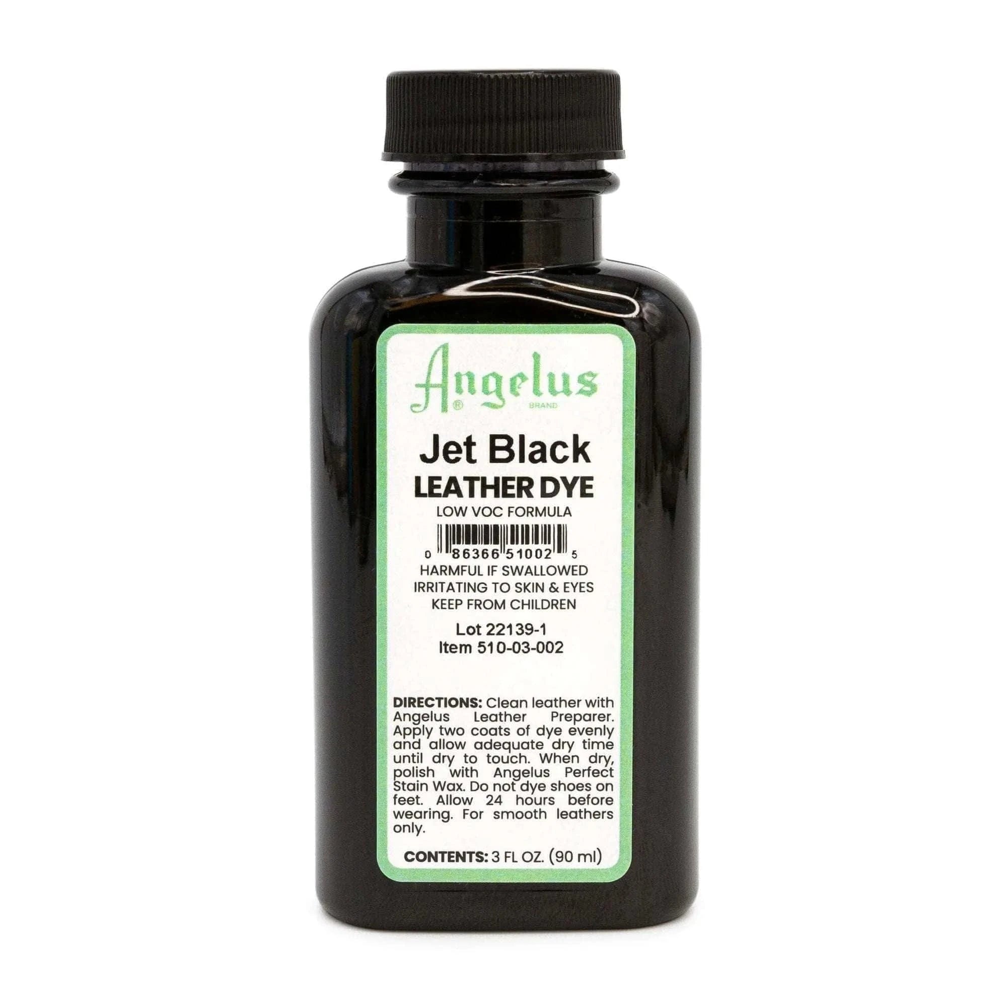 Jet Black Low VOC Leather Dye