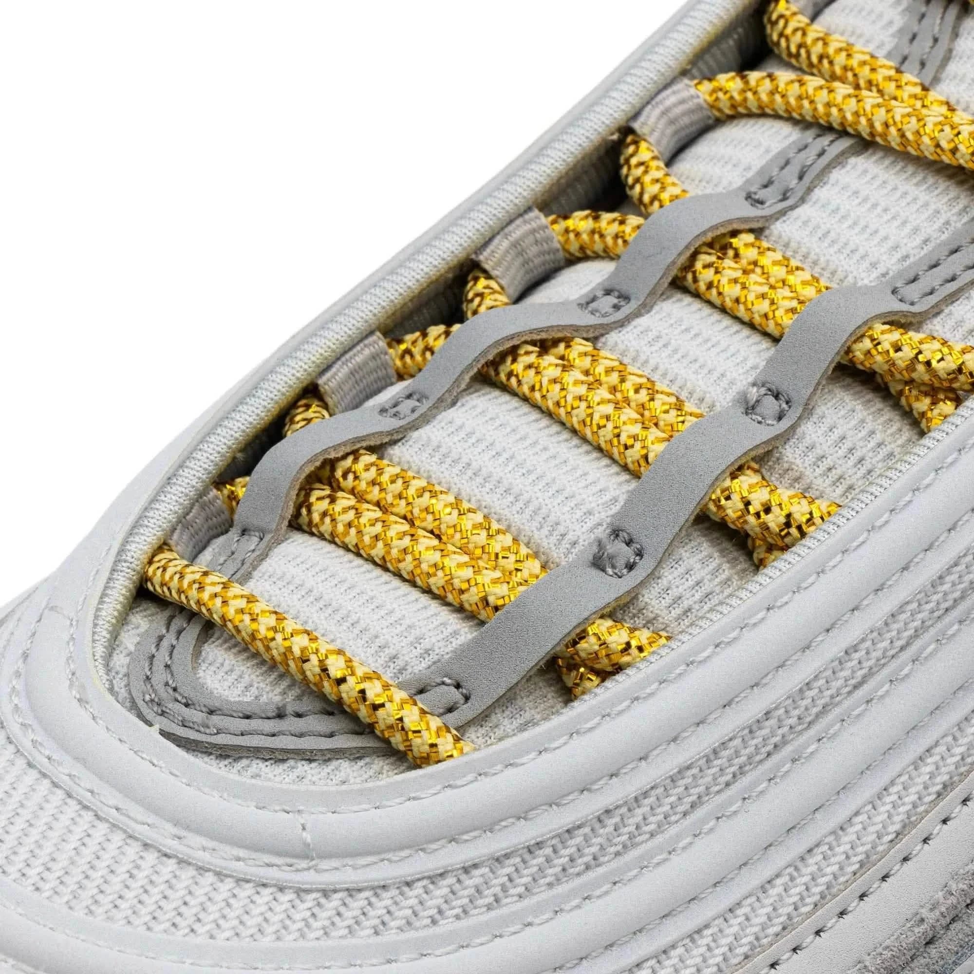 Metallic Gold/White Rope Laces