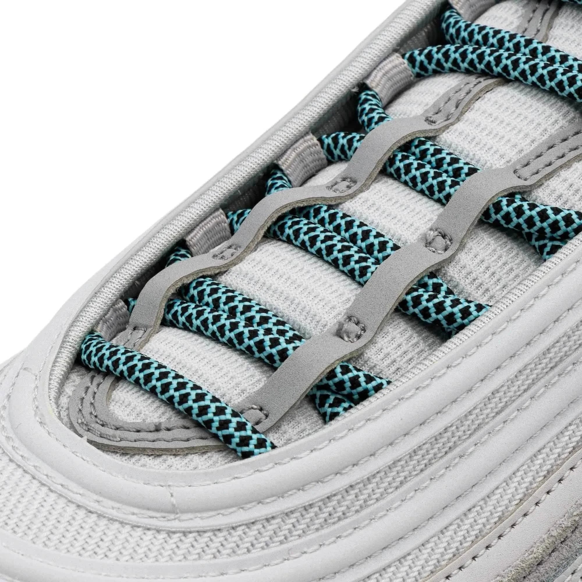 Mint/Black Rope Laces