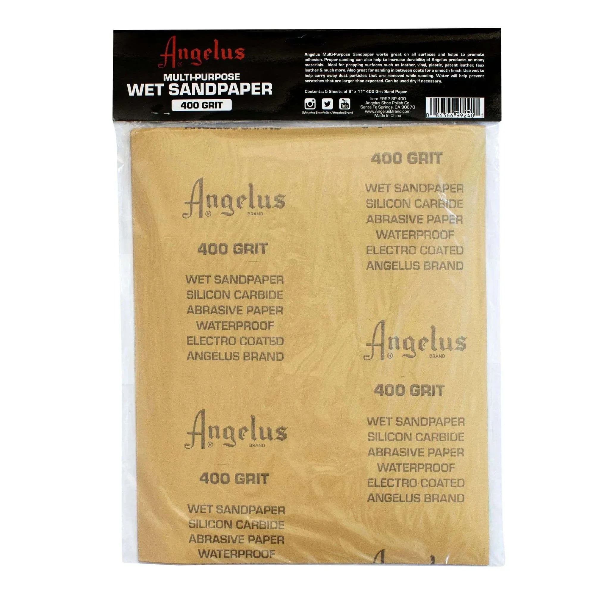 Angelus 9"x11"Multi-Purpose Wet Sandpaper
