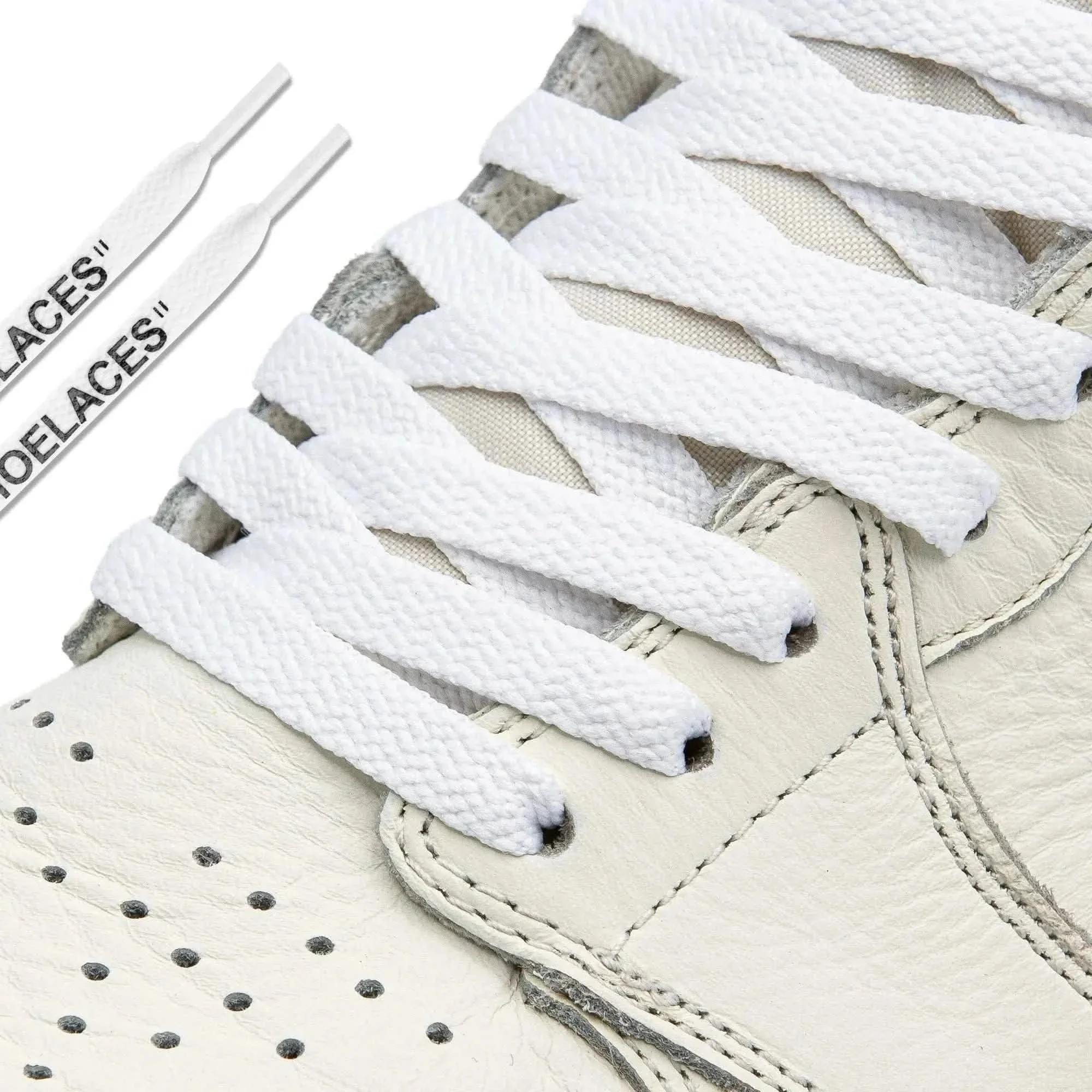 White Off-White Style "SHOELACES"