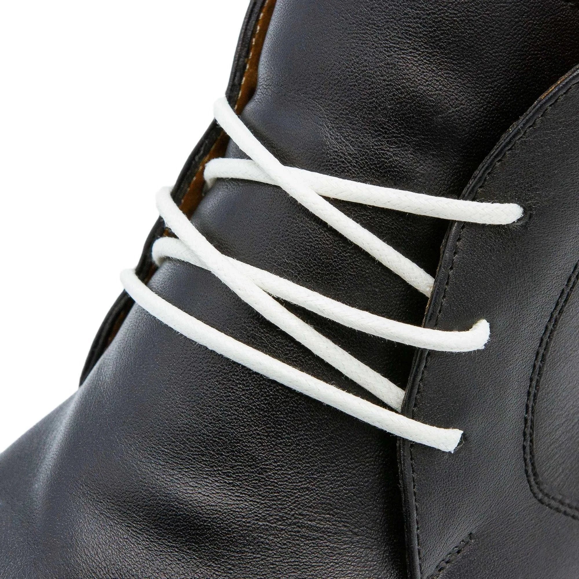 White Waxed Dress Shoelaces