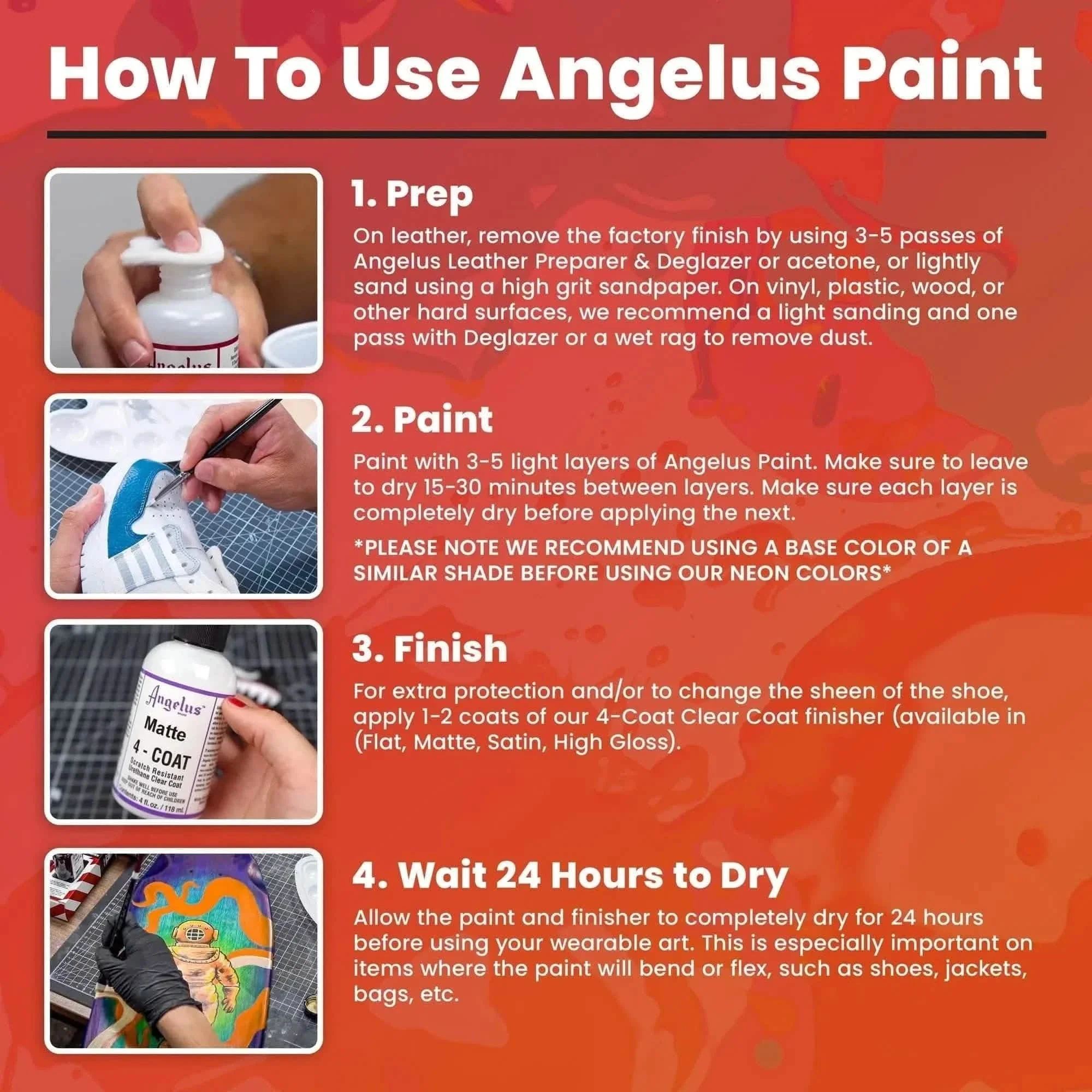 Angelus Neon Bahama Blue Paint 3 Angelus Neon Bahama Blue Paint