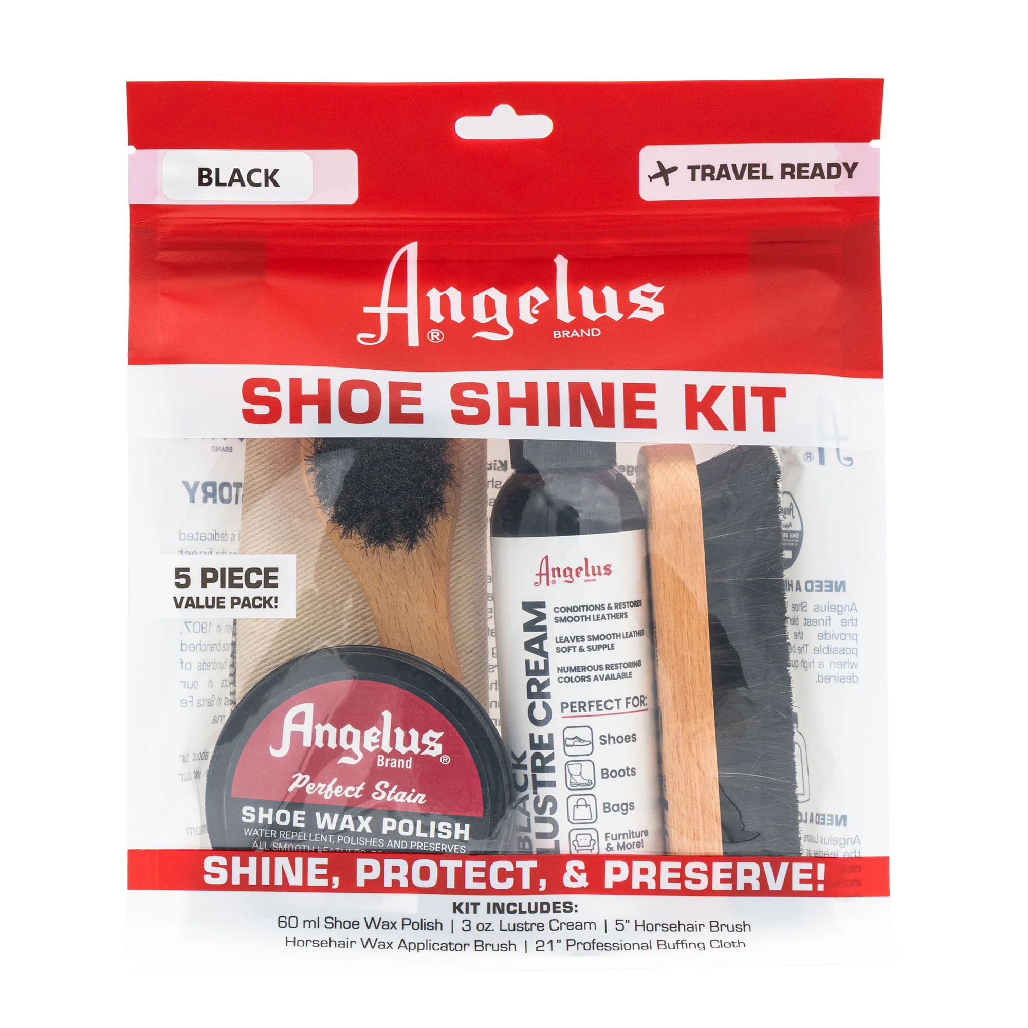 Angelus Shoe Shine Travel Kit