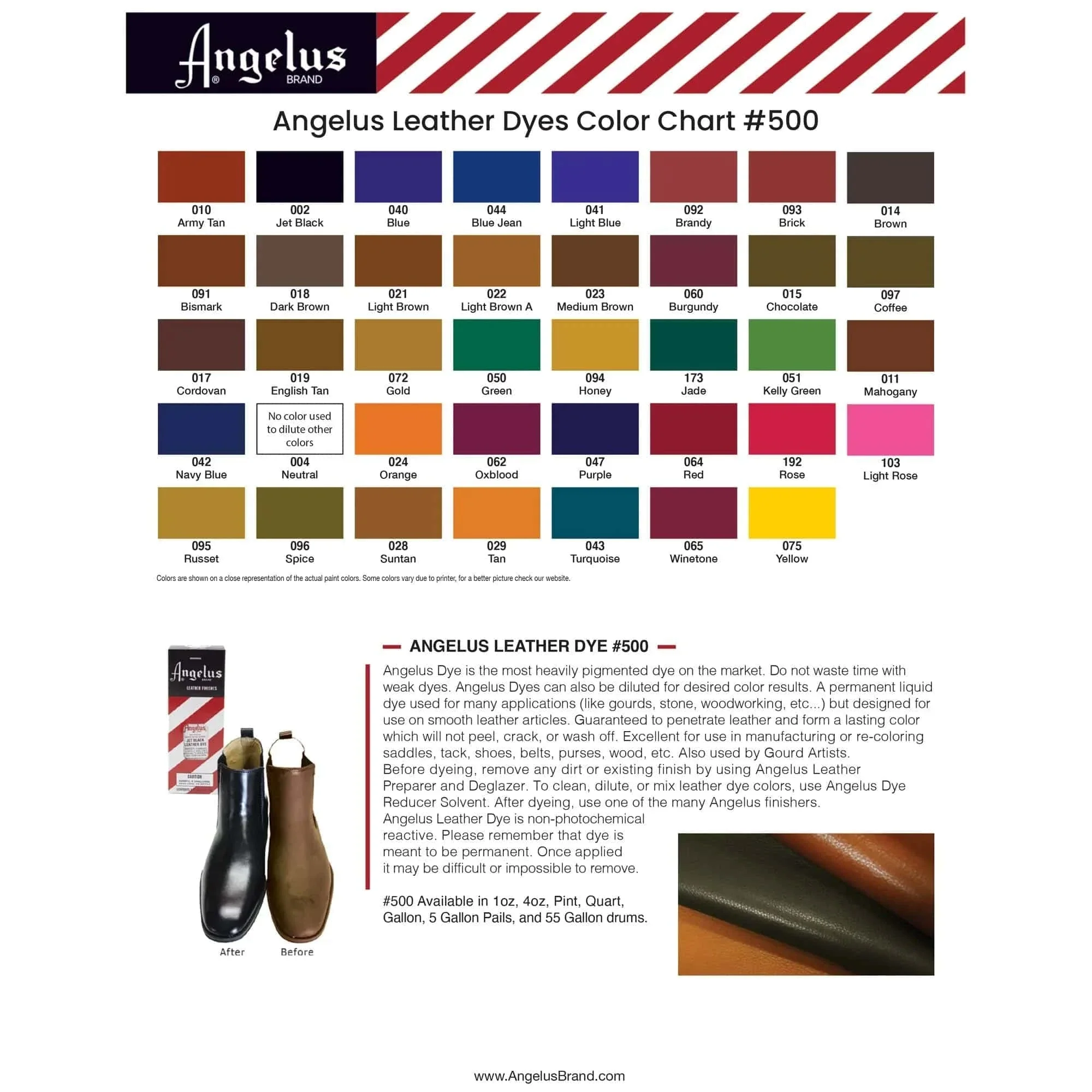 Angelus X Barbasol Limited Edition Dye Kit